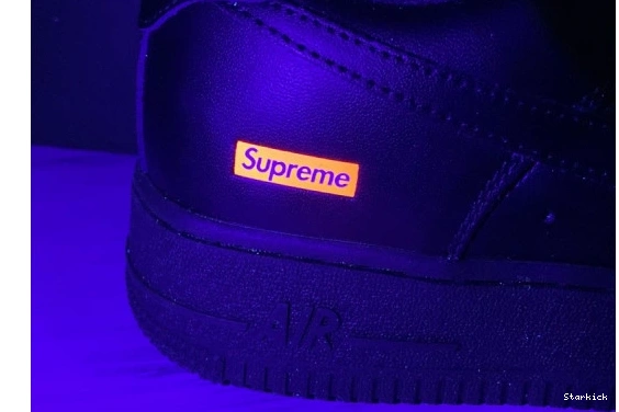 Black  Air Supreme CU9225-001 Force Low 1 Nike  0124